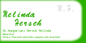 melinda hersch business card